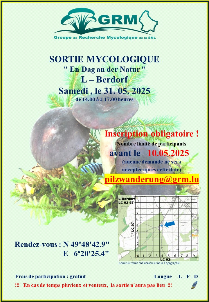 Sortie mycologique Berdorf 31.05.25 Sortie mycologique Berdorf 31.05.25